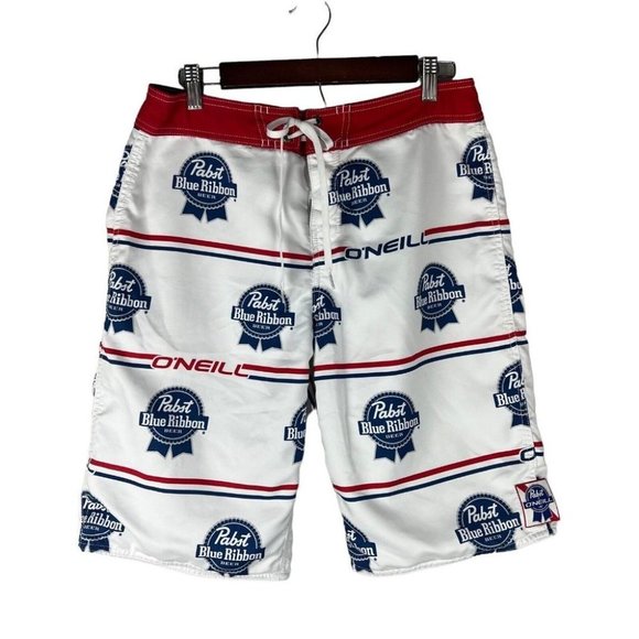 O'Neill Swim Size 32 Pabst Blue Ribbon X Oneill Pbr Mens Board